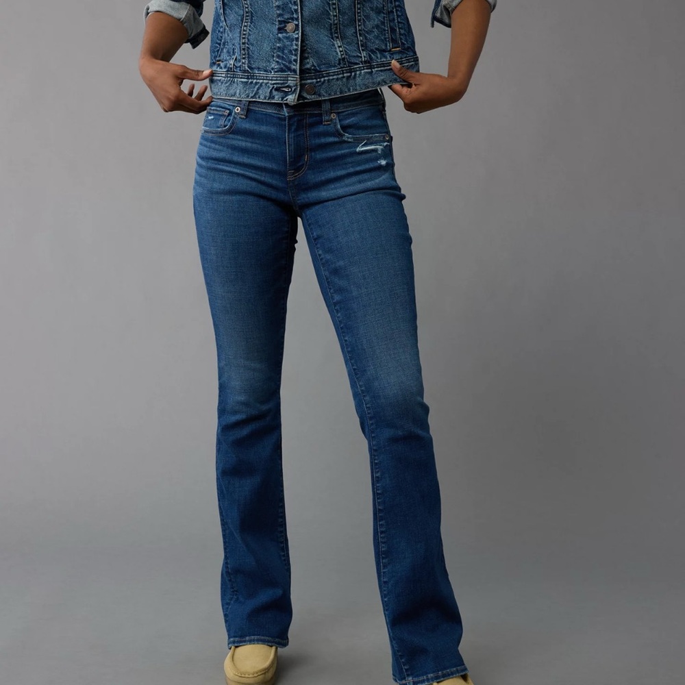 American Eagle low rise bootcut jeans